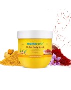 MamaEarth Ubtan Body Scrub, 200g with Turmeric & Saffron For Tan Removal